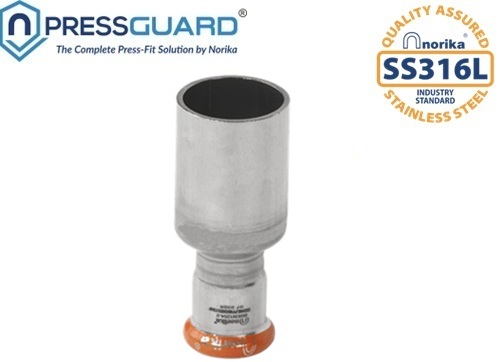 Stainless Steel 316L Press Fit Reducing Socket (MxF)